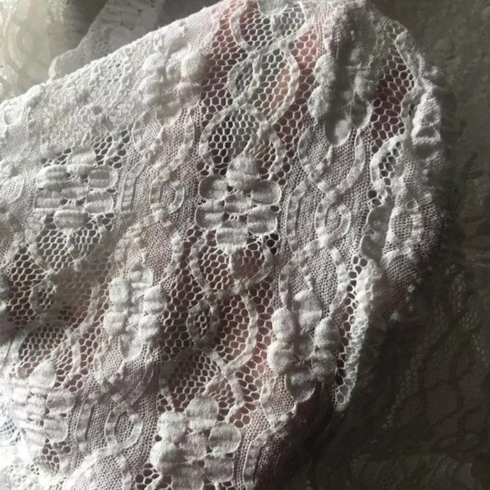 Rue 21 Mesh Short Sleeve Shirt White Small